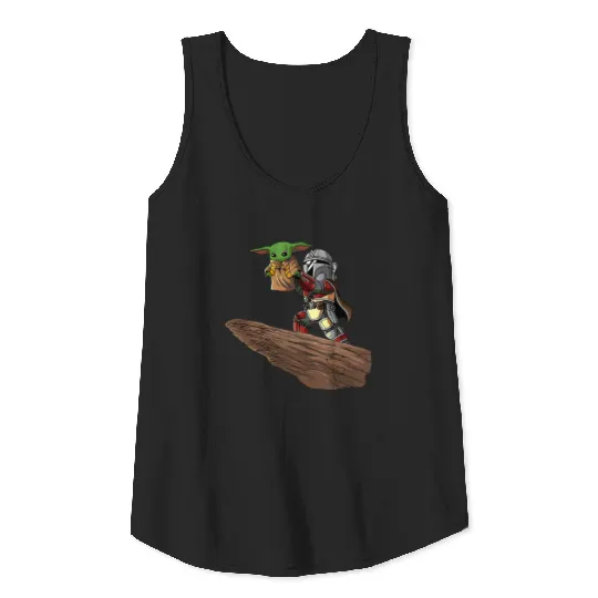 Mandalorian Grogu Tank Tops, Mandalorian Tank Tops, Star Wars, Star Wars Tank Tops, Disney Star Wars Tank Tops