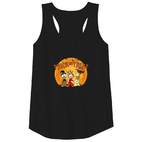 Disney Halloween Ducktales Huey Dewey and Louie Trick Or Treat Halloween Costume Unisex Tank Tops