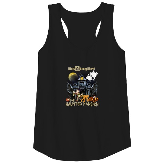 Vintage Haunted Mansion Tank Tops, Disney Halloween Tank Tops, Mickey Haunted Mansion Tank Tops