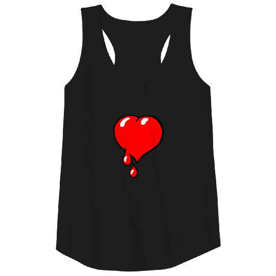Red Bleeding Heart liberal Tank Top
