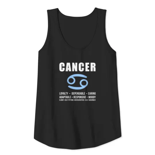 Cancer Zodiac Personality Tank Top