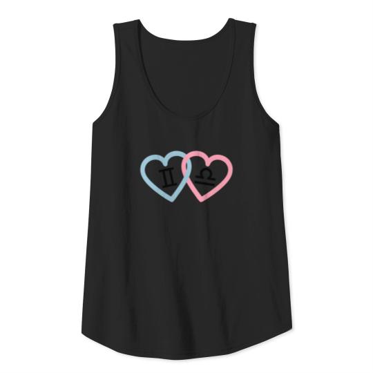 Gemini and Libra in love 3 colors Tank Top