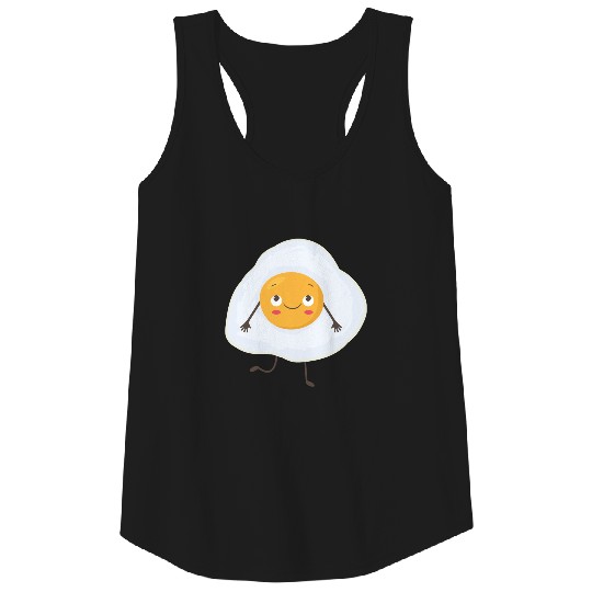 Fried egg with face Tank Top
