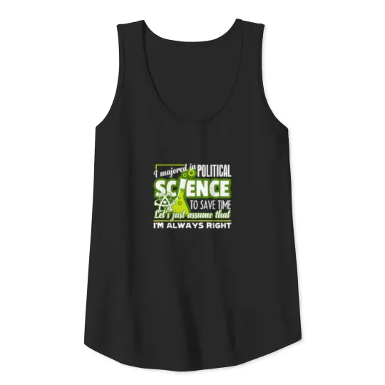 Political Science Shirt Tank Top