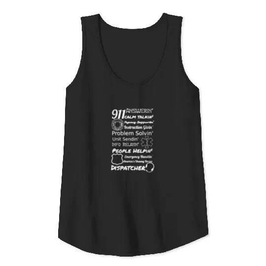 911 Answering Dispatcher T-shirt Tank Top