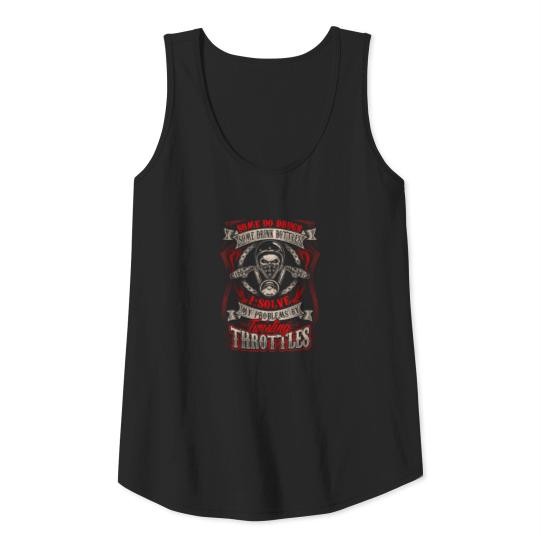 Motorcycle Biker Lifestyle Asphalt Problem Bike Tank Top
