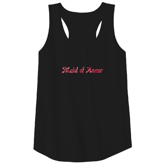 wordtease Maid of Honor pink pixie Tank Top