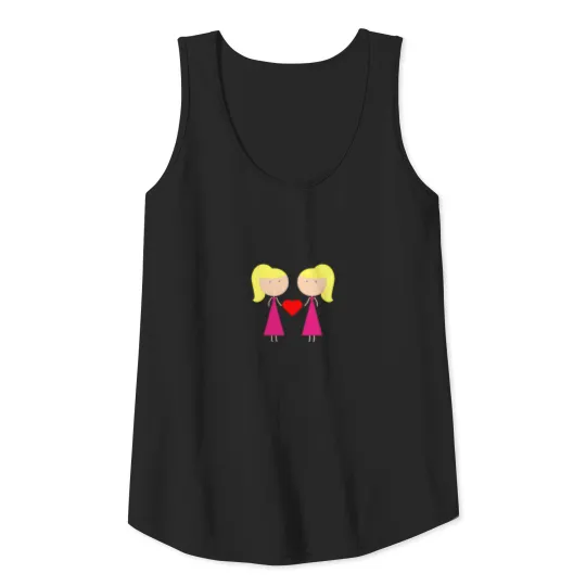 Sisterhood pink Tank Top