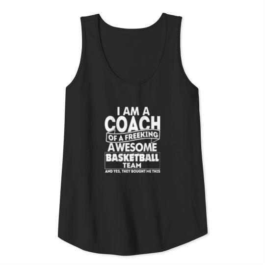 Coach - proud basketball coach team Tank Top