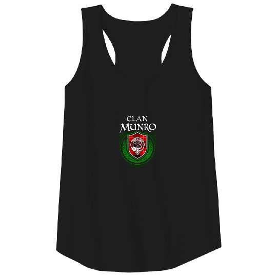 Munro Surname Scottish Clan Tartan Crest Badge Tank Top