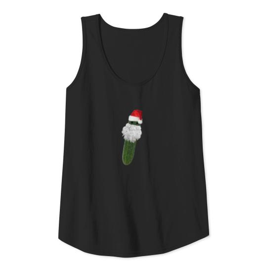 pickle santa claus christmas Tank Top