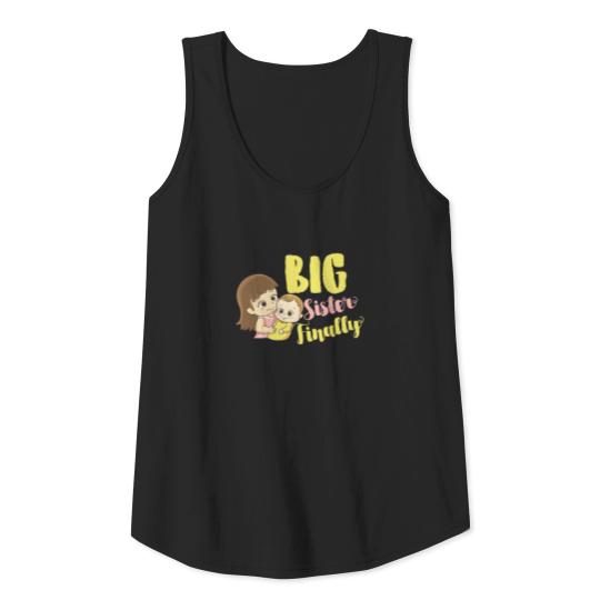 Big Sister Finally Announcement Sisterhood Tank Top