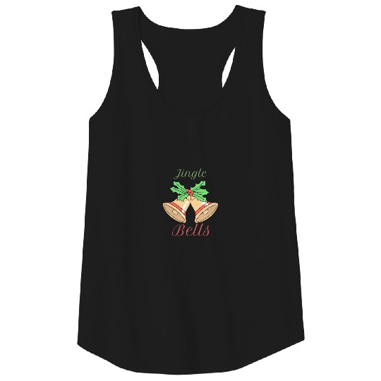 jingle bells Christmas mistletoe Christ xmas Santa Tank Top