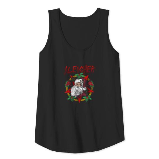 Sleigher | Santa Claus Christmas Heavy Metal Gift Tank Top