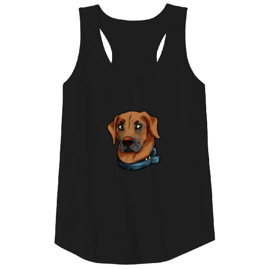 Rhodesian Ridgeback Dog Doggie Puppy Gift Present Tank Top