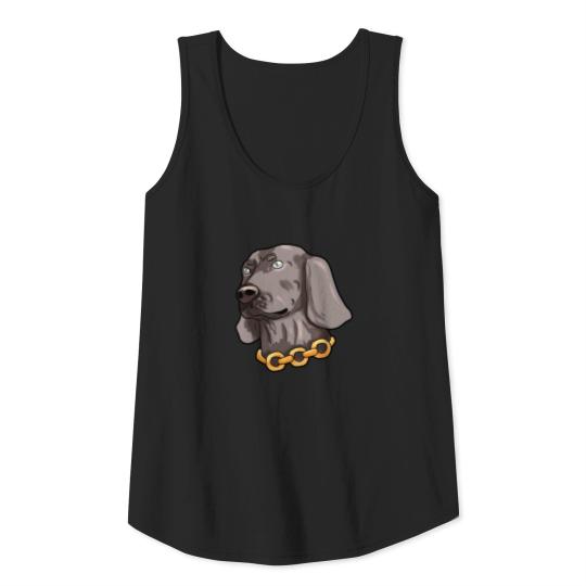 Weimaraner Weim Grey Ghost Doggie Dog Puppy Gift Tank Top