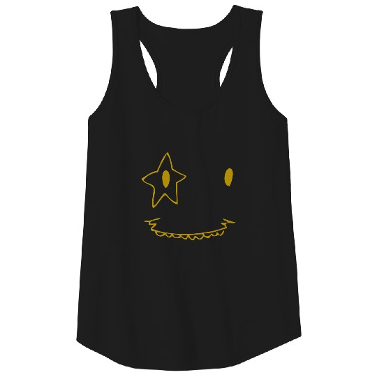 Gold star Face (Scarface) naughty as a gift idea Tank Top
