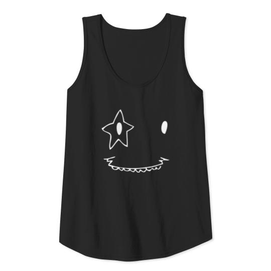 White star Face (Scarface) naughty as a gift idea Tank Top