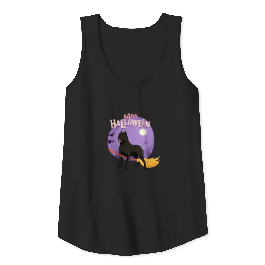 happy halloween dog satan cane corso halloween Tank Top