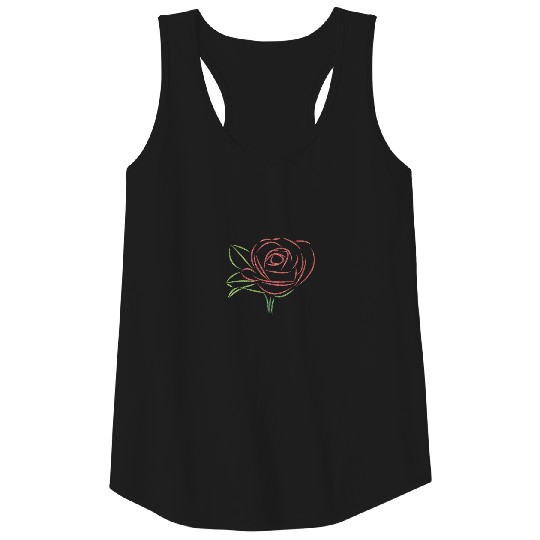 red rose, roses, flower, love, rose, nature, bloom Tank Top