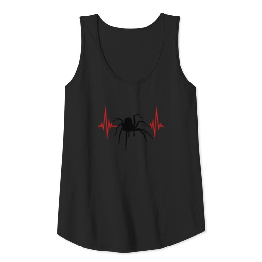 Discover pulse frequency heartbeat spider bird spider desig Tank Top