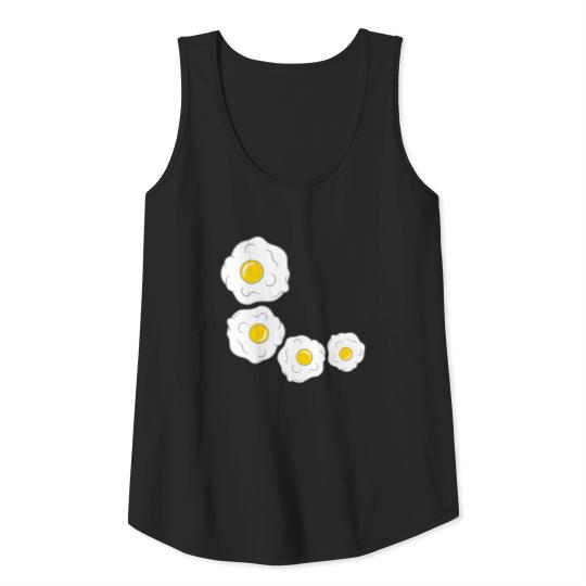 pattern fried egg cooking roast eating egg egg yol Tank Top