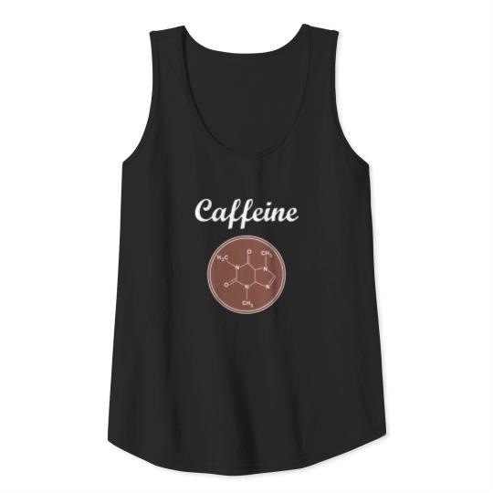 Chemistry student coffee caffeine molecule gifts Tank Top