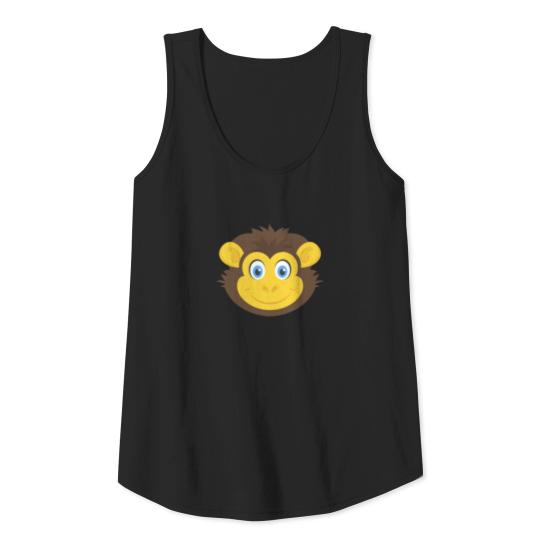 cute monkey ape affe 7 Tank Top
