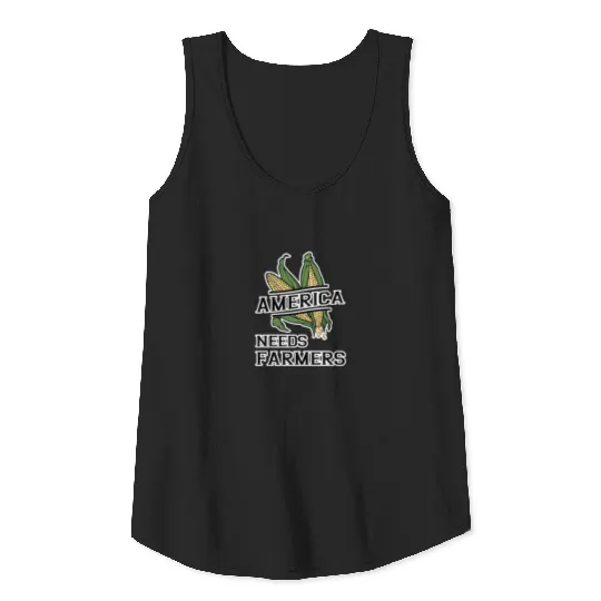 America Needs Farmers Farming Support American Tank Top