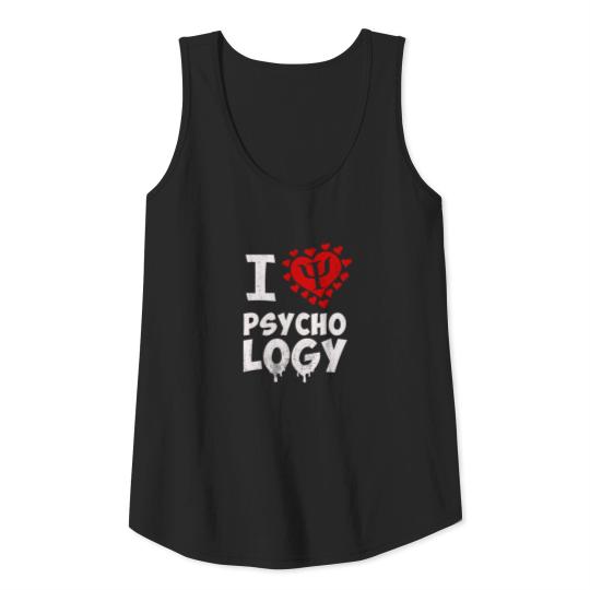 I Love Psychology Cool Psychologist Statement Gift Tank Top