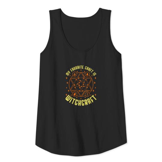Pentagram Witchcraft Black Magic Halloween Witch Tank Top