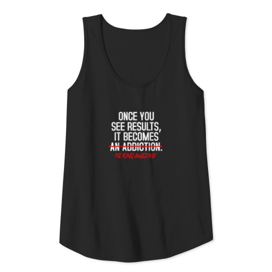 Results motivation bodybuilding saying Tank Top