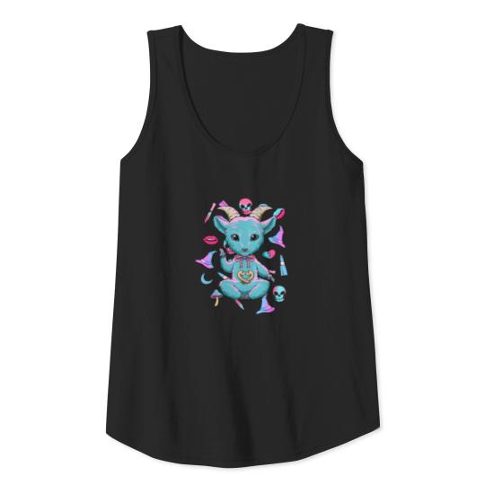 Baby Baphomet Kawaii - Pastel Goth Nu Goth Gift Tank Top