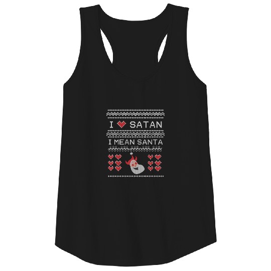 I heart Satan... I mean Santa Tank Top