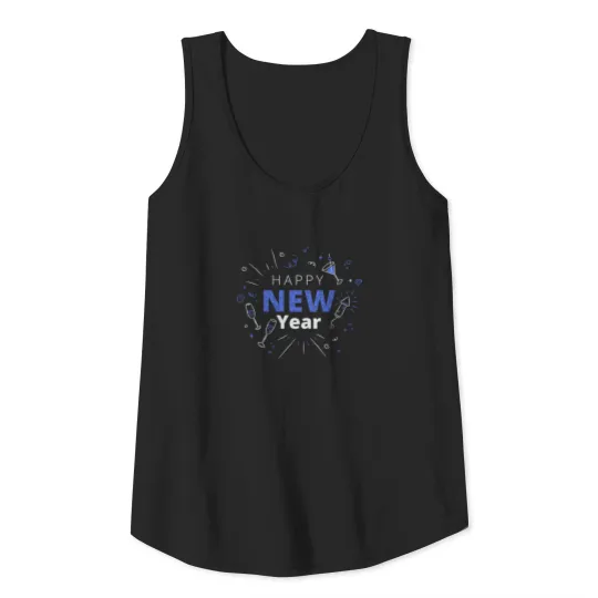 New Year Gift, New Year's Eve, Happy New Year Tank Top