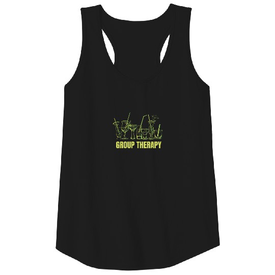 Group Therapy Alcoholic Pun Drunk Joke Tank Top