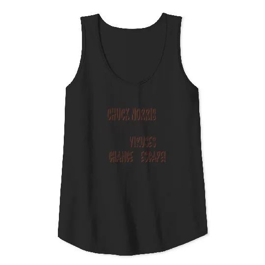 Chuck Norris: viruses escape - black Tank Top