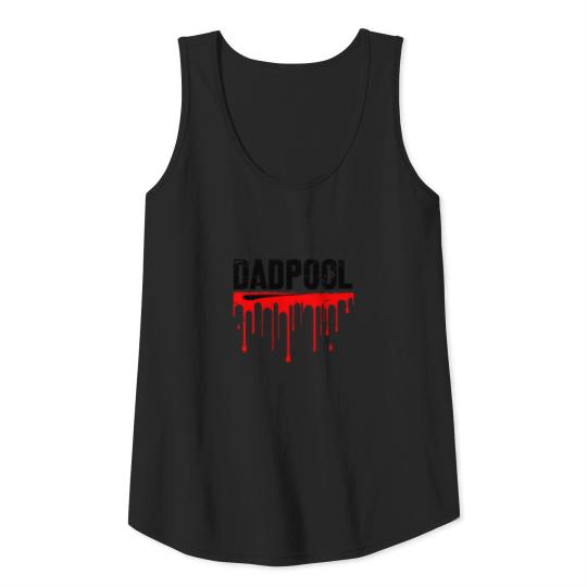 funny dadpool gift deadpool shirt Tank Top