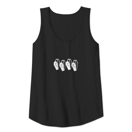 Skeleton Coffin Goth Punk Halloween Coffin Gift Tank Top