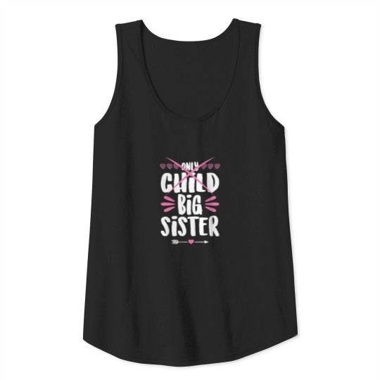 Discover Only Child Big Sister Tank Top