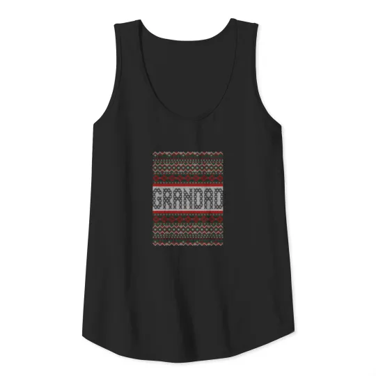 Grandad Ugly Christmas Sweater Tshirt Tank Top