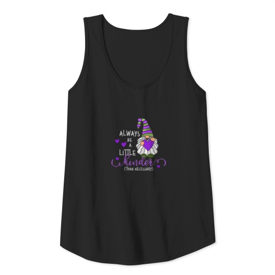 Always be a Little Kinder Whimsical Garden Gnome Tank Top