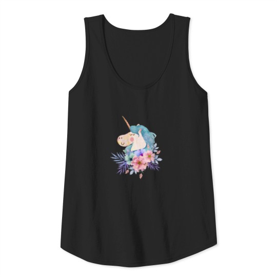 Discover Flower of Unicorn Tank Top