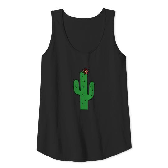 Discover Hello Cactus Flower Layered Funny Gift Tank Top