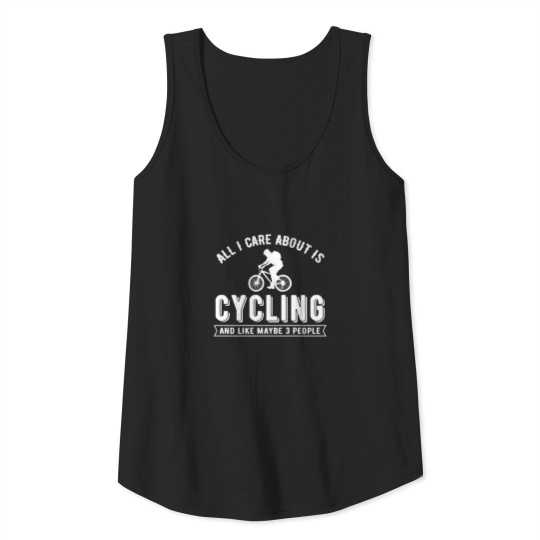 Discover cycologist All I Care About is Cycling Tank Top
