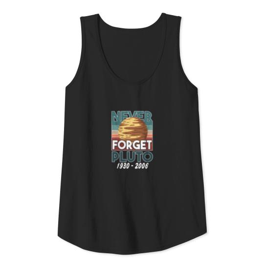Pluto Never Forget Space Science Tank Top