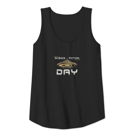 Science Fiction Day Stars Space Science Alien Gift Tank Top
