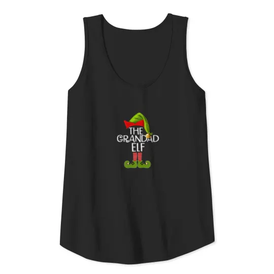 Grandad Elf Matching Family Group Tank Top