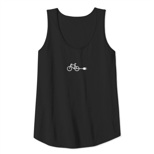 Discover Bicycle Electric Plug Design for E-Bike Cyclists Tank Top