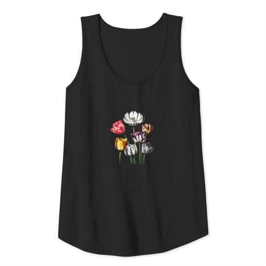 Lovely Spring Tulips Lover Gift Flower Tulips Tank Top